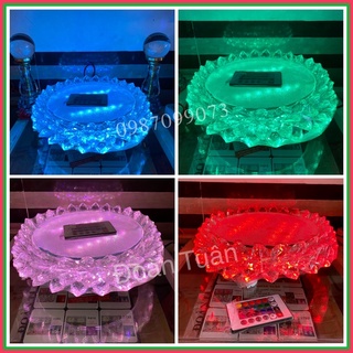 Toà sen pha lê, toà sen để tượng (có remote chỉnh)