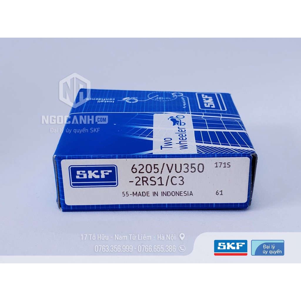 Bạc đạn xe máy SKF 6205/VU350-2RS1/C3