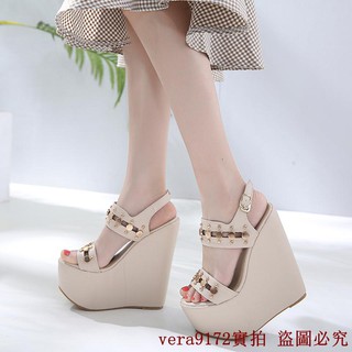 Giày Cao Gót Đế Dày 17CM Thời Trang Dễ Phối Đồ Cho Nữ
