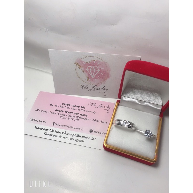 NHẪN BẠC ĐÔI ĐỒNG GIÁ 300k