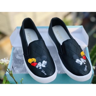 ✔️GIÀY LƯỜI MICKEY 2 màu ⚡ CHẤT sịn : * * ⁵ ' . 4
