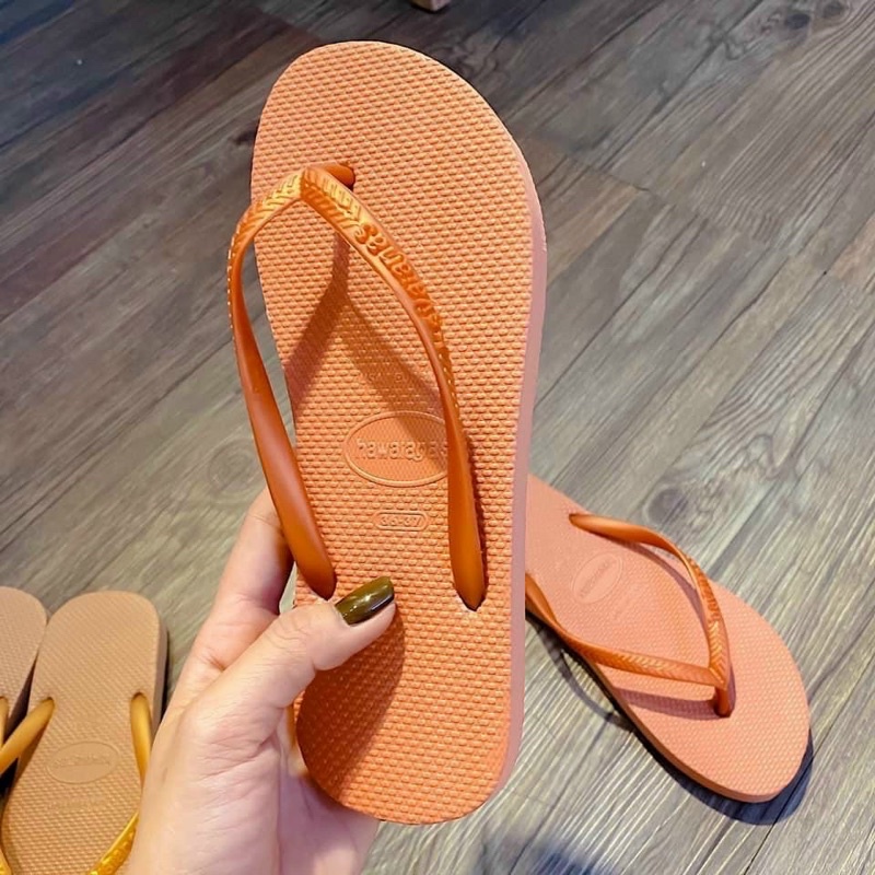 Dép lào kẹp ngón havas màu trơn pastel siêu hot havaianas