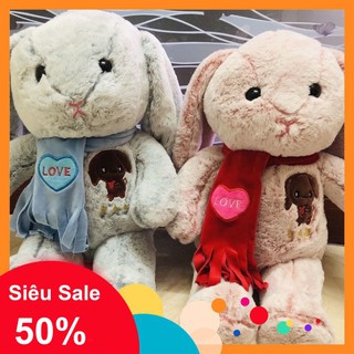 Thỏ Nhồi Bông Tai Dài Chất Lượng Cao - TB49