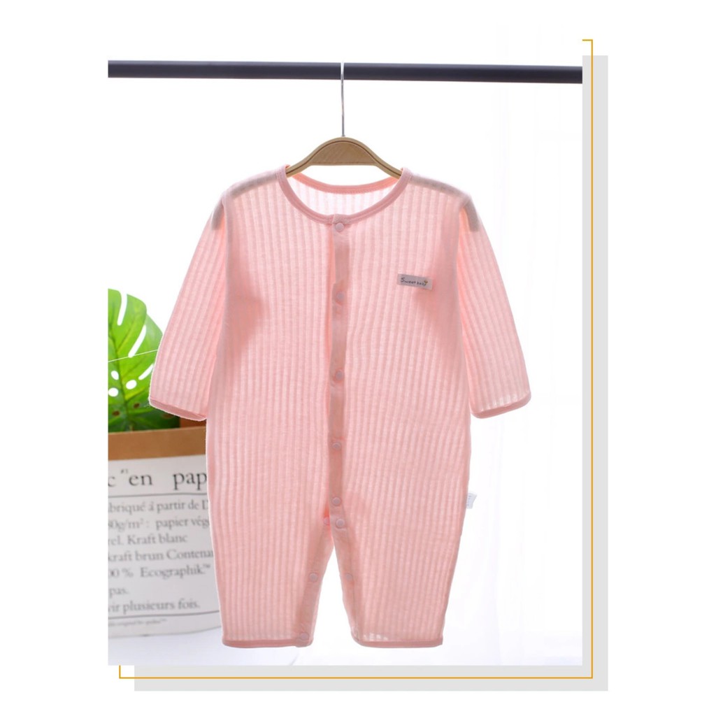 Bodysuit, body liền thân dài tay hè thu cotton cho bé trai và bé gái sơ sinh từ 3-14kg, hàng đẹp xuất Hàn