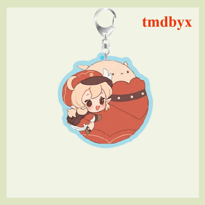 Tmdbyx Móc Khóa Mặt Hình Nhân Vật Hoạt Hình Genshin Va Chạm Shogun Hutao Kaedehara Kazuha Xiao Yoimiya