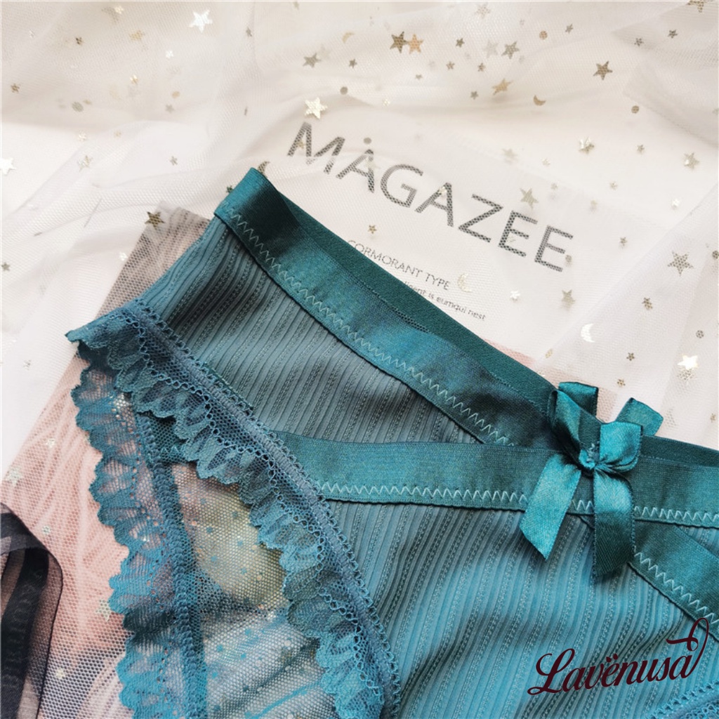 Quần lót nữ ren cao cấp cạp chéo mềm mại quyến rũ gợi cảm LAVENUSA QL40