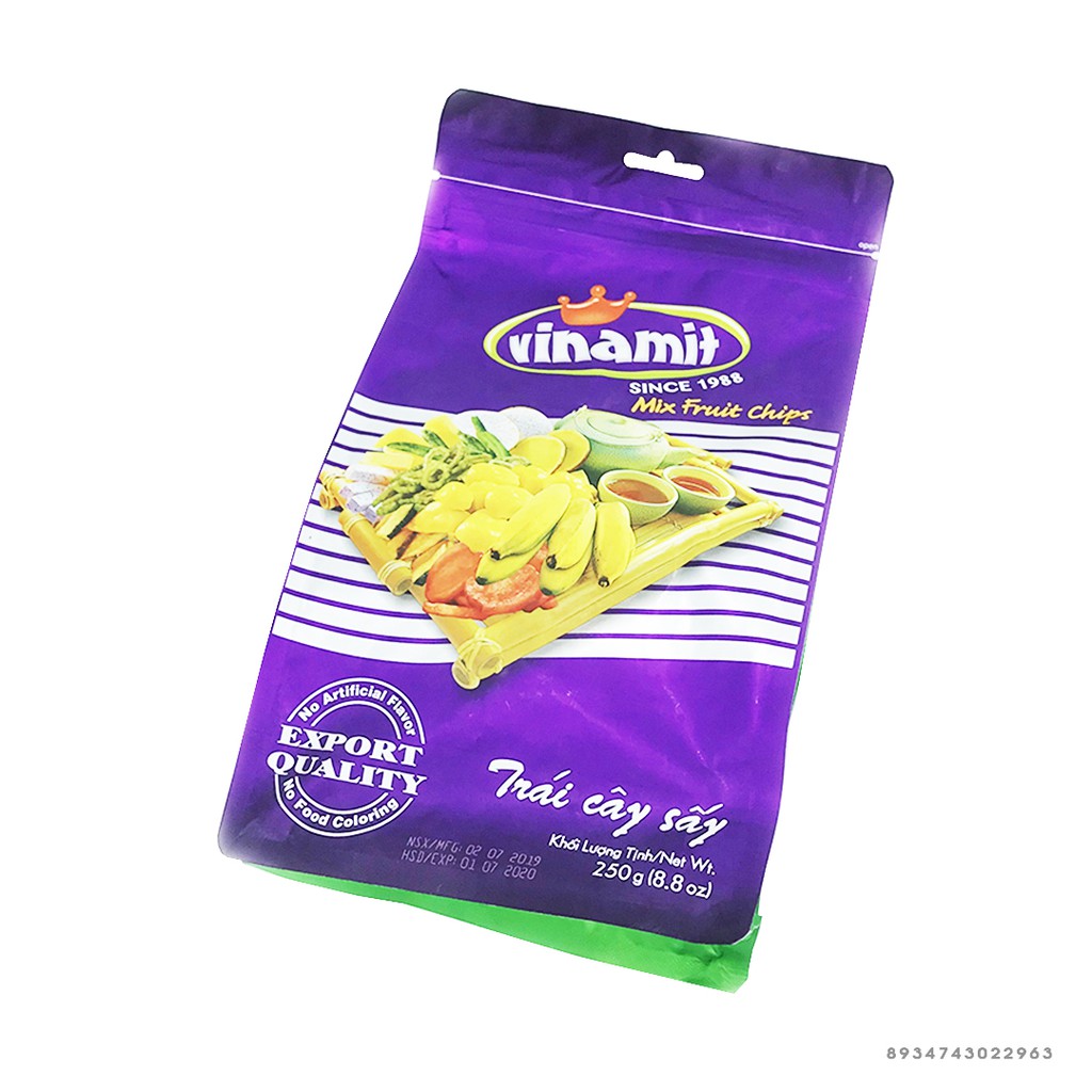 TRÁI CÂY SẤY VINAMIT 250G