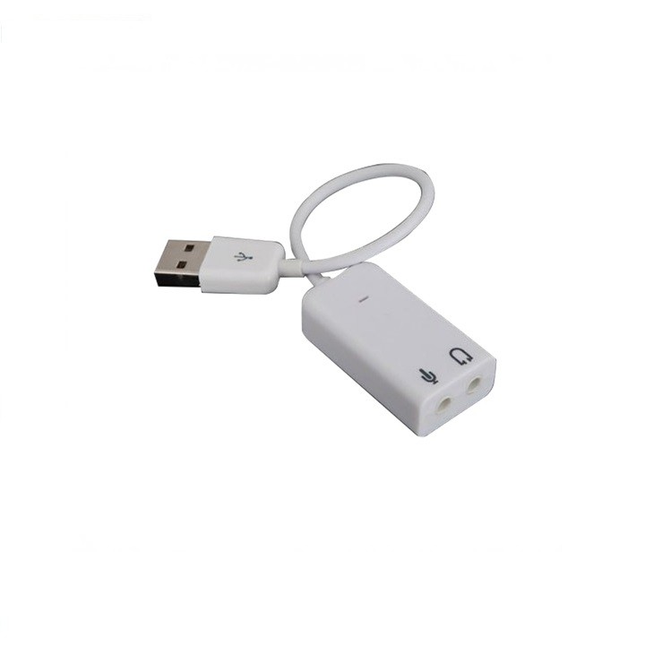 Cáp USB Sound Adapter 7.1 màu trắng