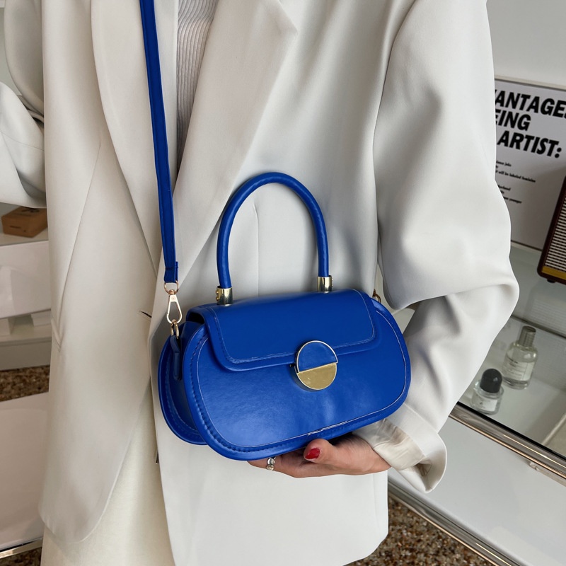 Túi Xách Đeo Vai Màu Tương Phản Phong Cách Retro Thời Trang Mùa Xuân Cho Nữ