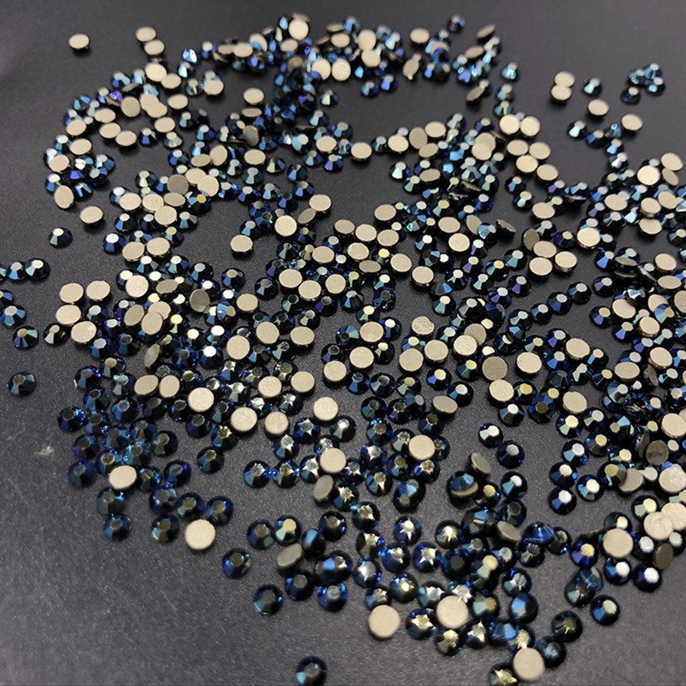 Hộp 12 ô đá và kim tuyến trang trí móng nghệ thuật 3D