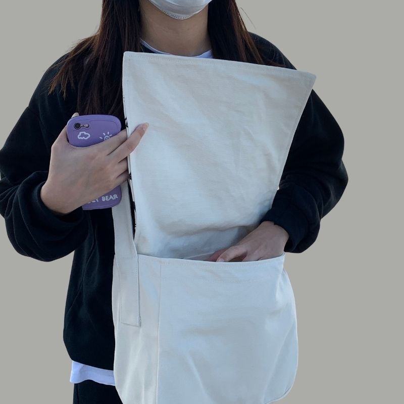 Túi đeo chéo nữ phong cách Hàn Quốc vải canvas đi chơi đi học thời trang giá rẻ Tucanvas TCV29.2