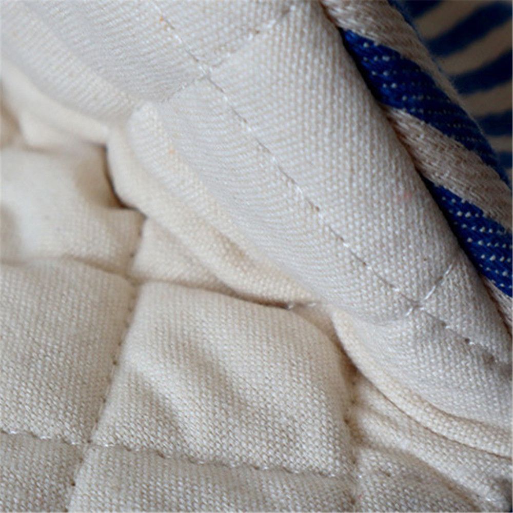 CONOPERY Găng tay dày dặn cách nhiệt chống bỏng họa tiết kẻ sọc tùy chọn màu sắc phong cách Nhật Bản