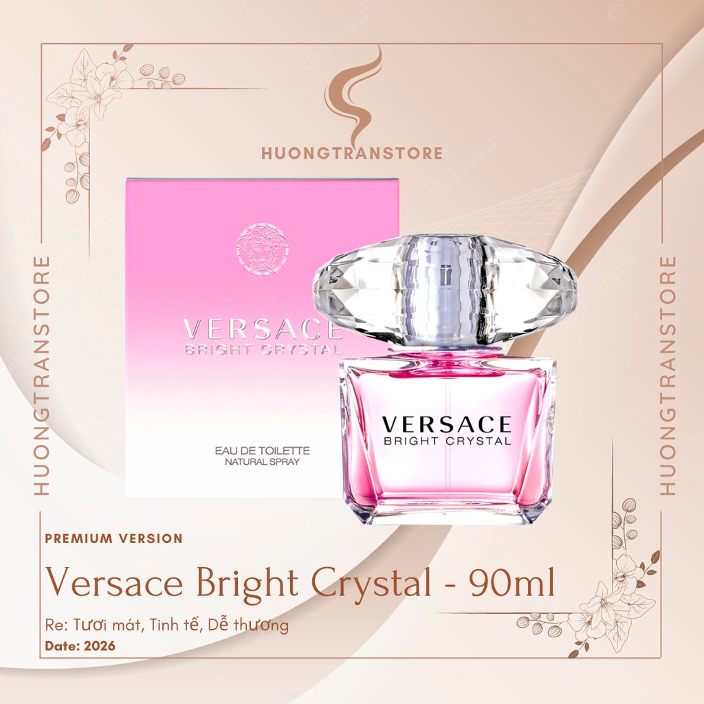 ? Nước Hoa Versace Bright Crystal 90Ml ? Hàng Đẳng Cấp