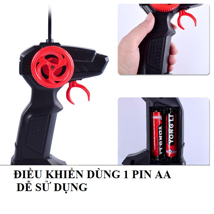 Xe ô tô điều khiển từ xa tốc độ cao tỉ lệ 1:20 điều khiển sóng 2.4G kèm pin sạc 3.6v 700mah