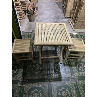 Bộ bàn ghế tre cà phê