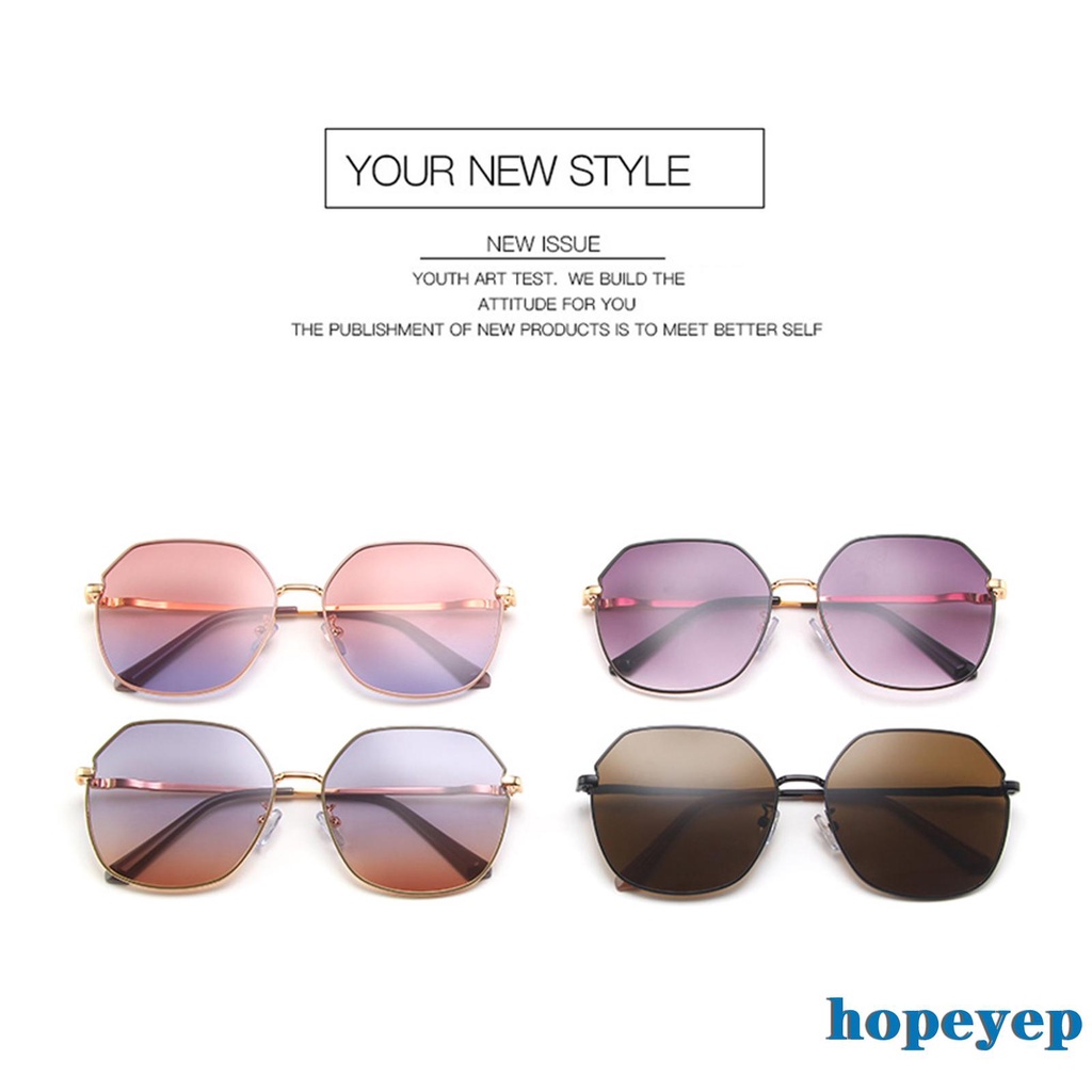 Kính Mát Nữ Oversize Gọng Kim Loại Chống Tia Uv | BigBuy360 - bigbuy360.vn