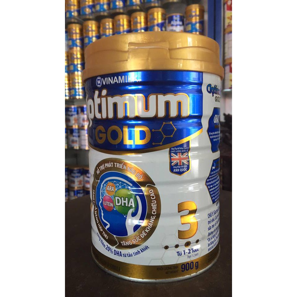 (Mẫu Mới) Sữa Bột Vinamilk Optimum Gold 3 (900g)