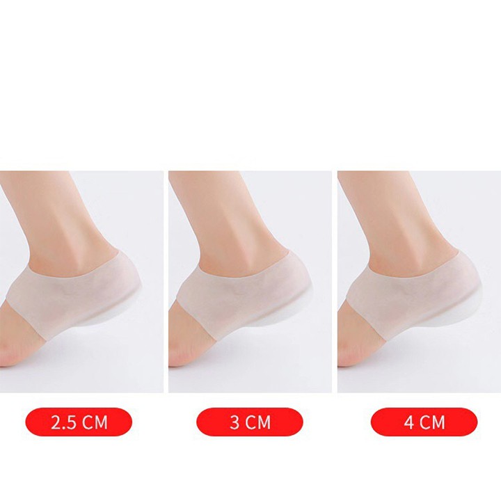 Tất Tăng Chiều Cao [FREESHIP❤️] Chất Liệu Silicone Y Tế Cặp Vớ Tăng Chiều Cao Nhiều Mức Độn Lựa Chọn 2.5cm 3.5cm và 5cm | WebRaoVat - webraovat.net.vn