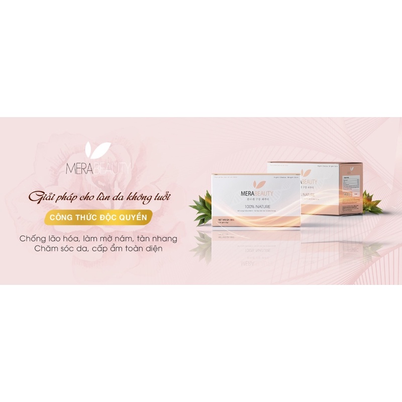 Bột Mera Beauty hộp 16 gói ❤️[ CHÍNH HÃNG ] ❤️ Merabeauty Bổ sung collagen và cân bằng nội tiết tố nữ