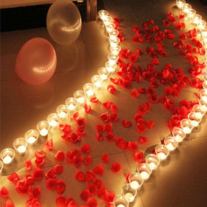 Bộ 12 Đèn Led Hình Cây Nến Dùng Pin Trang Trí Tiệc Cưới