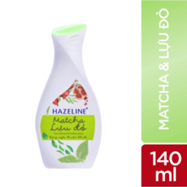 Sữa dưỡng thể HAZALINE Matcha & Lựu Đỏ 140ml