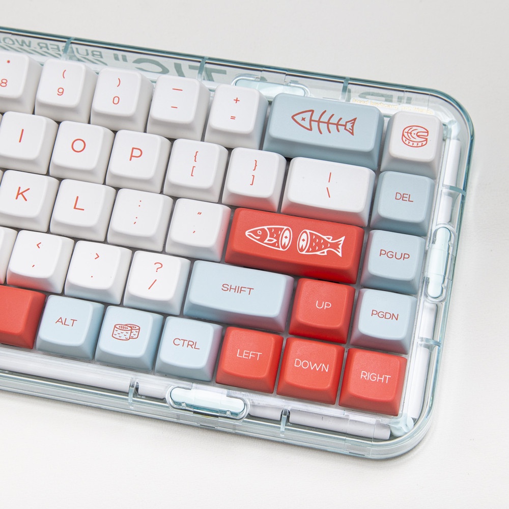 135 Phím Salmon Keycap MDA Cấu hình PBT Dye Sub Bàn phím cơ học Keycap