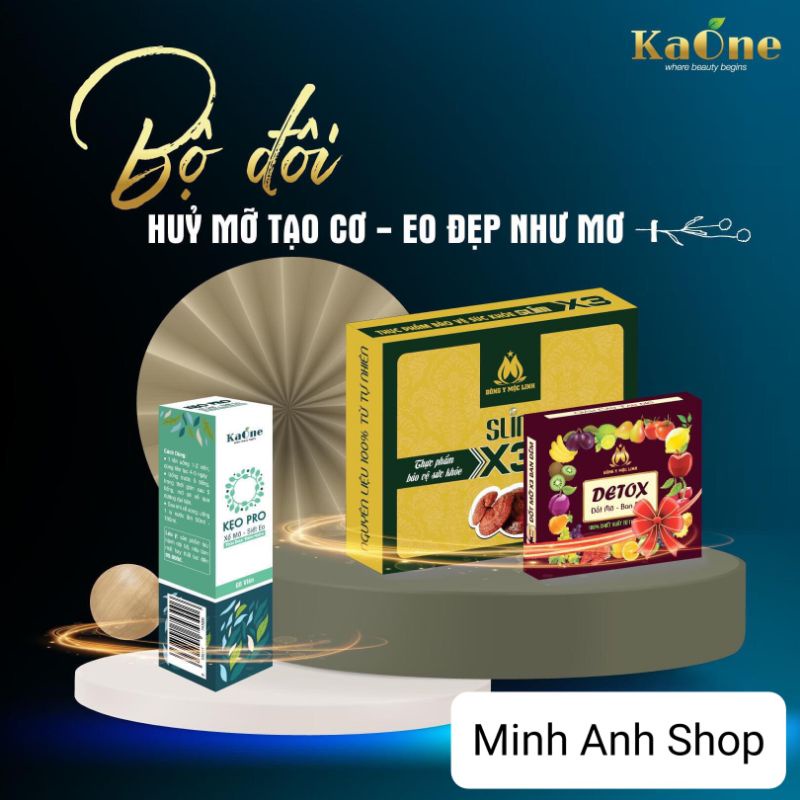 Bộ Đôi siêu hủy mỡ Kẹo PRO + Đông Y Mộc Linh X3