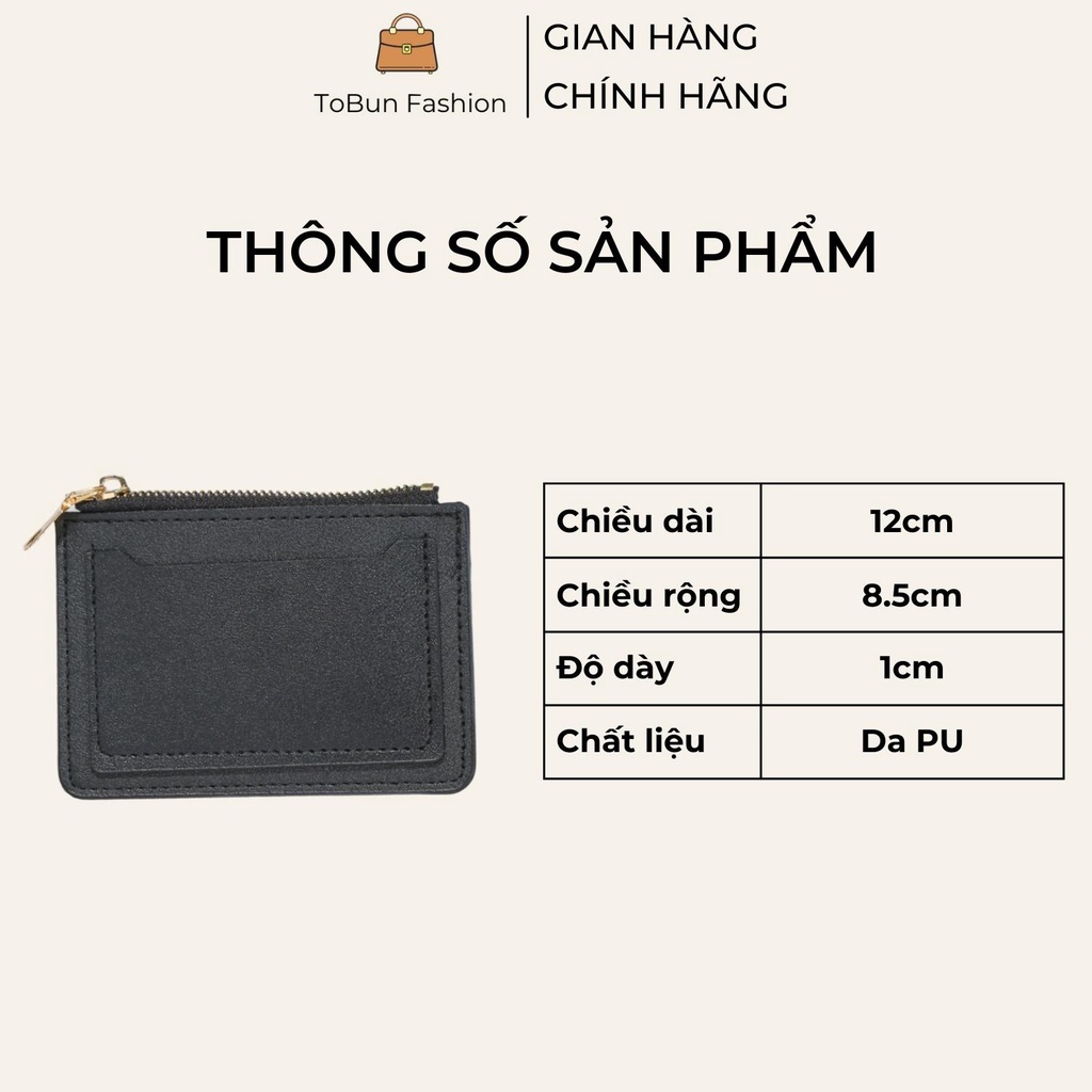 Ví nữ ngắn, bóp nữ Tobun Fashion da PU phong cách Hàn Quốc V13