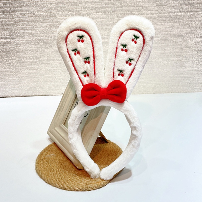 Băng Đô Tai Thỏ Phối Lông Giả Hóa Trang Halloween Cho Nữ