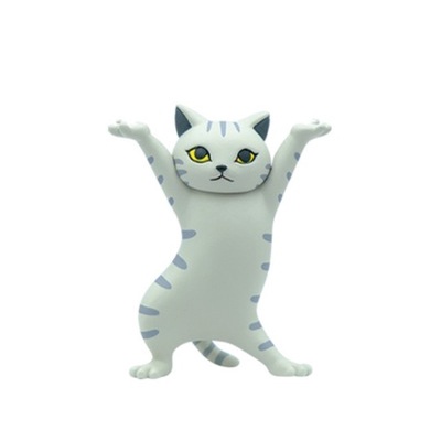 Bộ 5 con Mèo nhảy múa - Mô hình trang trí PVC đặc siêu cute