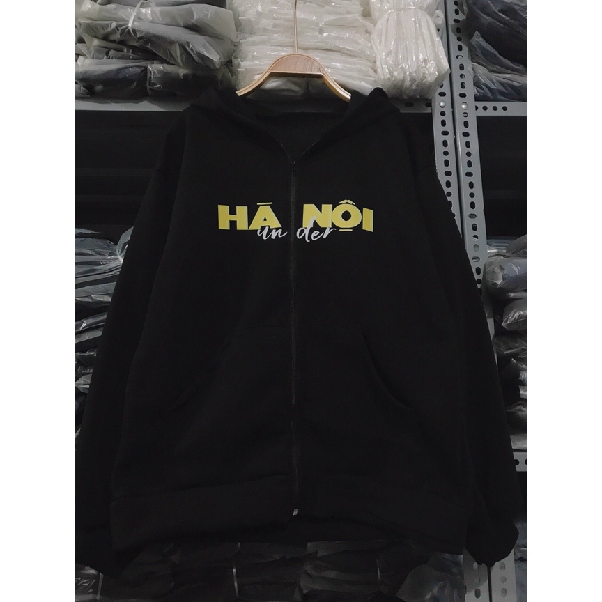 ÁO HOODIE CHẤT NỈ BÔNG Có Mũ IN LOGO Hà Nội, Áo SWEATER UNISEX Nam Nữ- In Hình Local Brand Dáng Đẹp Form Rộng