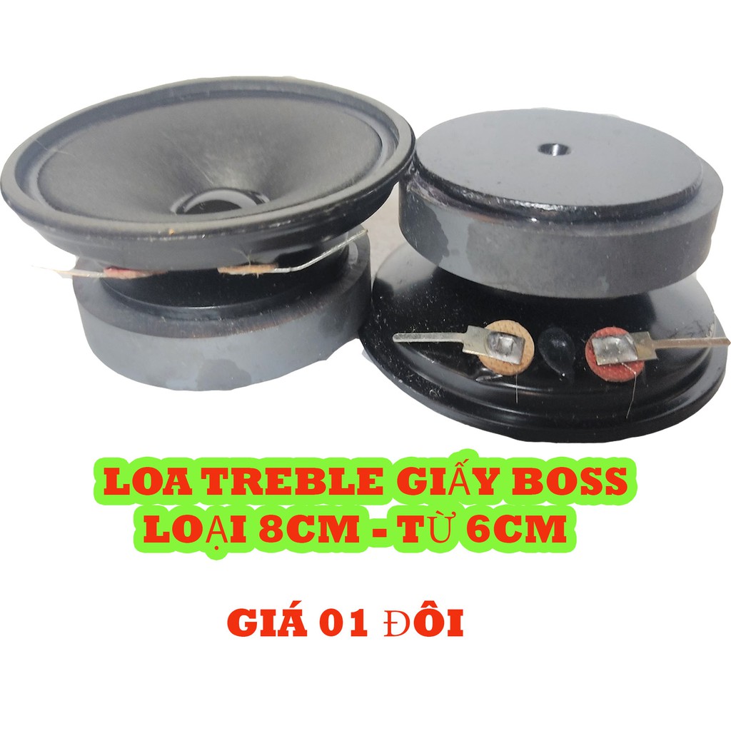 COMBO 2 LOA TREBLE BOSSE 8CM VÀ TỤ 1.5MF 250V