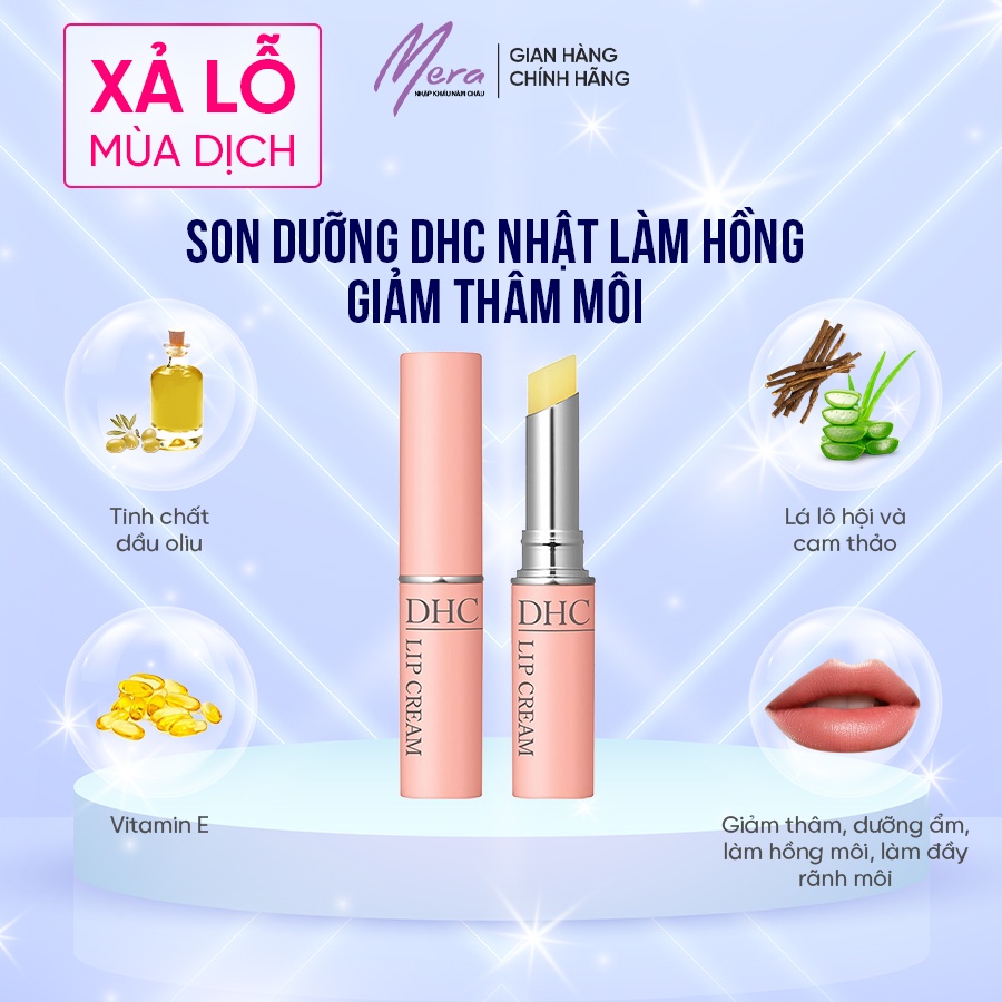 Son dưỡng môi Nhật Bản Lip Cream 1,5g làm mờ và giảm thâm môi