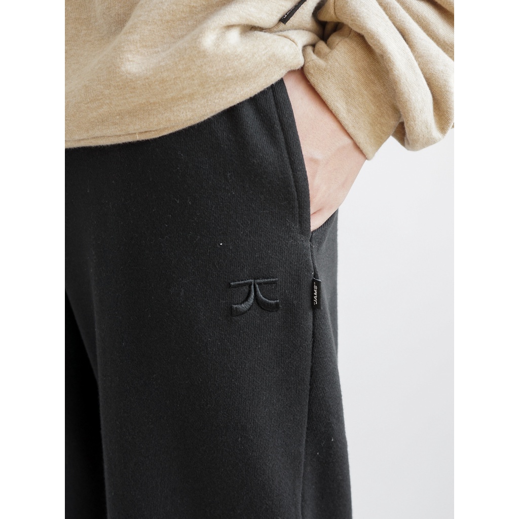 Quần nỉ ống suông logo JAMS nam nữ cao cấp vải chân cua mềm sweatpants 280G
