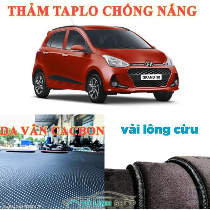 ⚡️DA THẬT⚡️Thảm Taplo GRANT I10 Da Vân Cacbon Đáy Chống Trơn Trượt, Xê Dịch