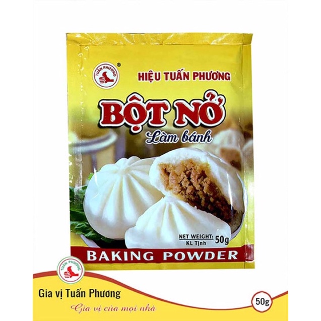Bột Nở Tuấn Phương làm bánh bao bánh mì bán lẻ 1 gói 50g ( Gói )