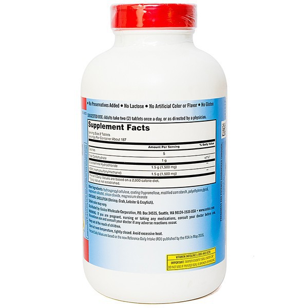 Viên uống giảm đau nhức xương khớp kirkland signature glucosamine hộp 375 viên quatangme