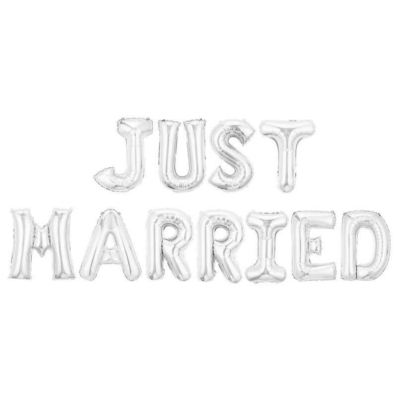 Bong Bóng Just Married Trang Trí Tiệc Đáng yêu - Yori Party