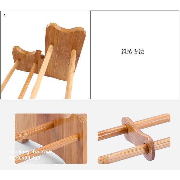 Gác chén bằng tre tự nhiên