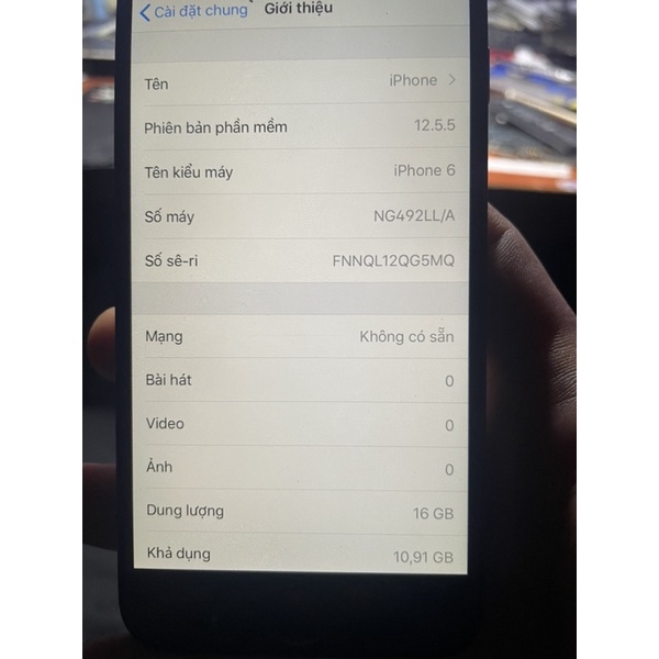 main điện thoại iphone 6 16gb bypass iCloud rẻ như xác