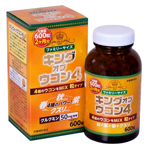 King Ukon – Viên uống chiết xuất nghệ, hỗ trợ bảo vệ niêm mạc dạ dày (600g)