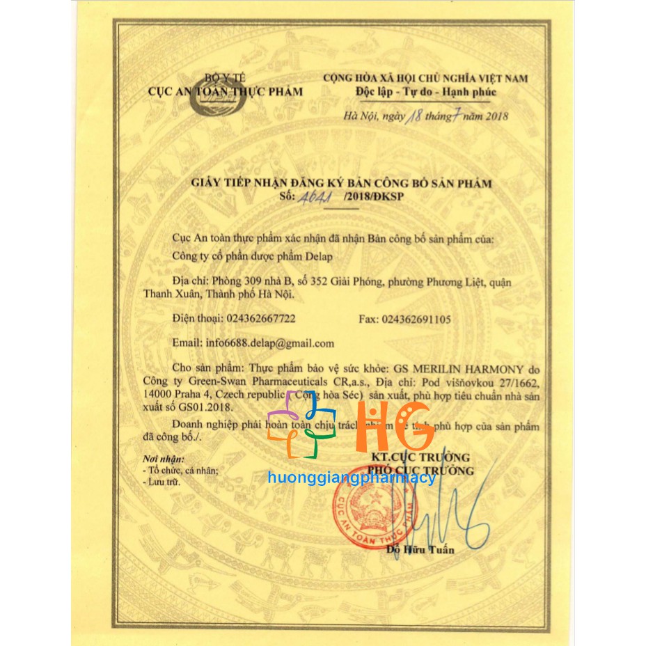 GS Merilin Harmony Hỗ trợ phụ nữ thời kỳ tiền mãn kinh và mãn kinh có các dẫu hiệu bốc hỏa, nóng bừng, giảm ham muốn