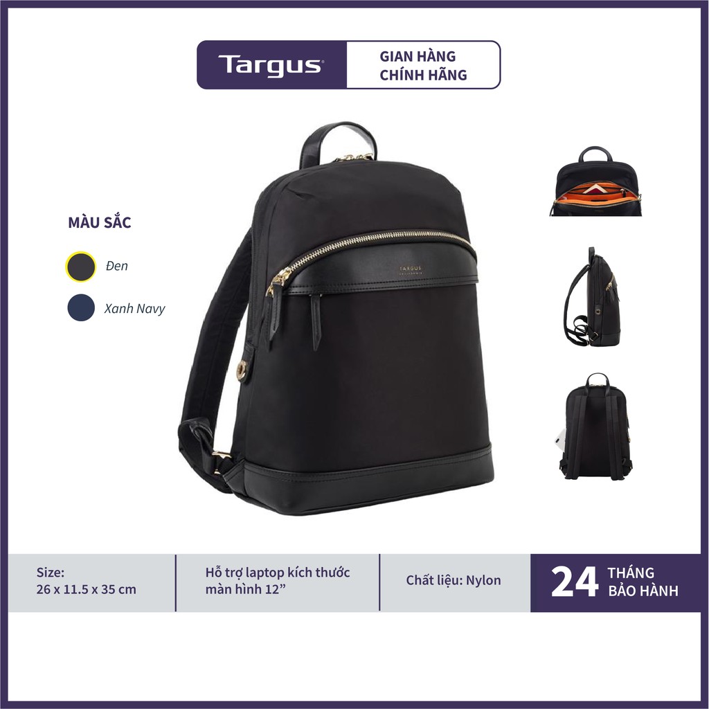 Balo Laptop Targus Newport Mini Backpack TSB946 12 inch - Hàng Chính Hãng