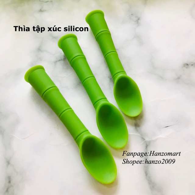 Thìa tập xúc silicon cho bé ăn dặm