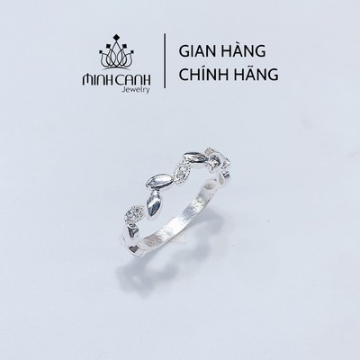 Nhẫn Bạc Nữ Xếp Lá So Le - Minh Canh Jewelry