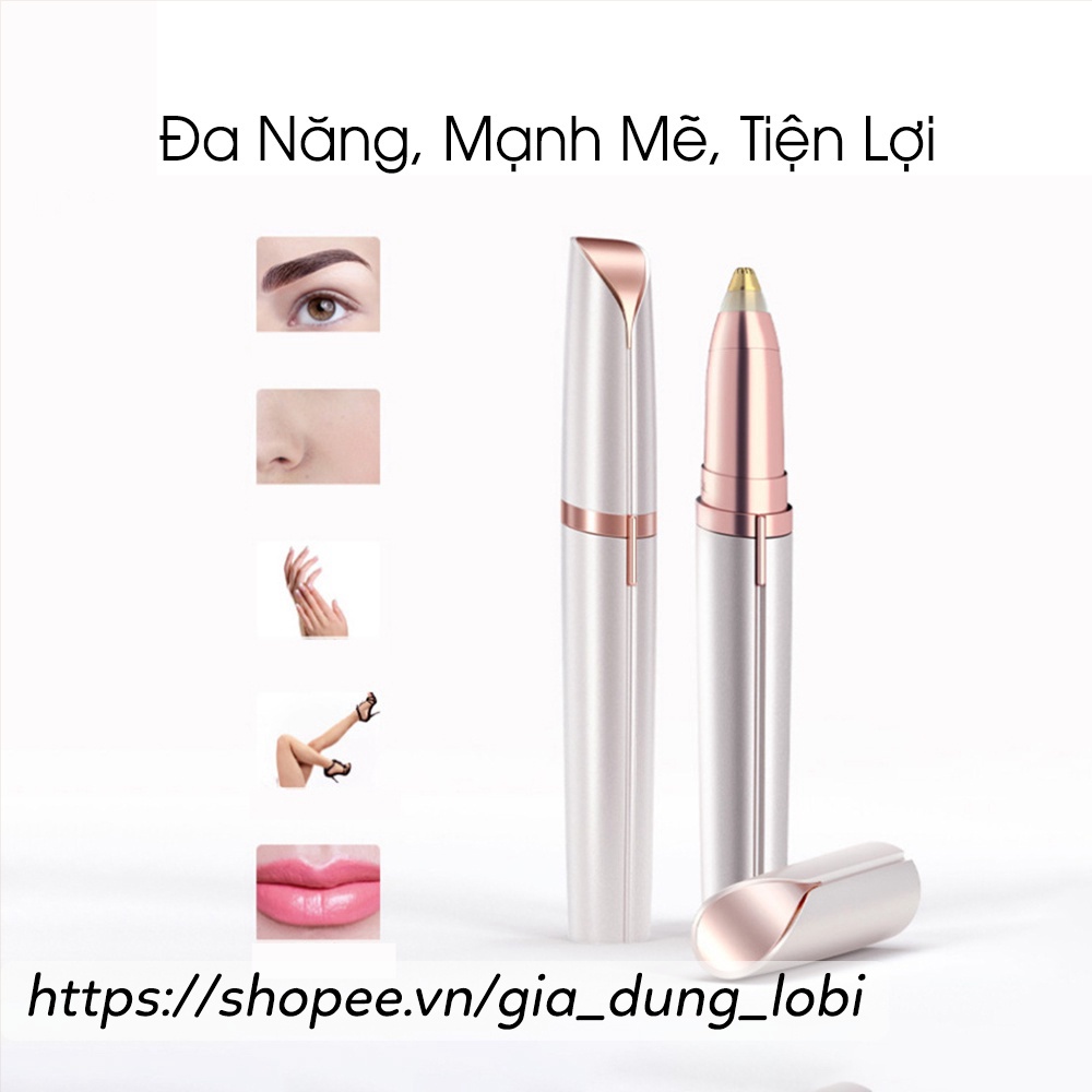 Máy tỉa lông mày Flawless Brows Bút tỉa lông mày cao cấp sạc điện điện có đèn rọi