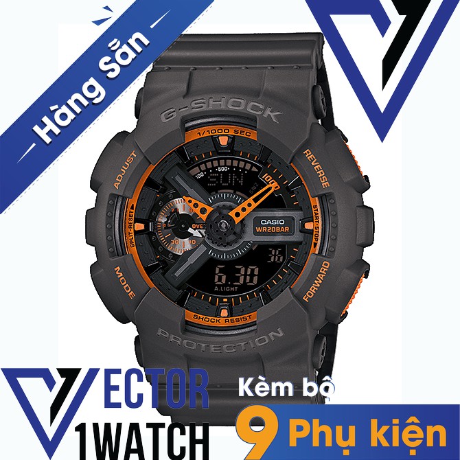 Đồng hồ thể thao nam nữ G-Shock GA-110TS-1A4 Full phụ kiện