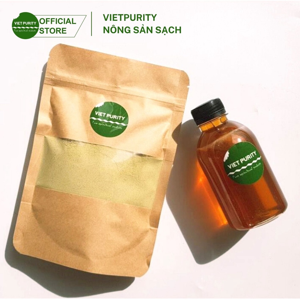 Bột cần tây mật ong hoa cà phê Vietpurity, Combo bột cần tây sấy lạnh và mật ong hoa cà phê, thức uống giảm mỡ bụng