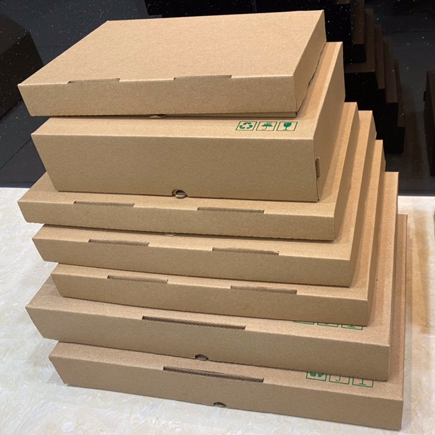 Hộp nắp gài carton 30x25x3 cm - Combo 25 hộp trơn gói hàng quần áo