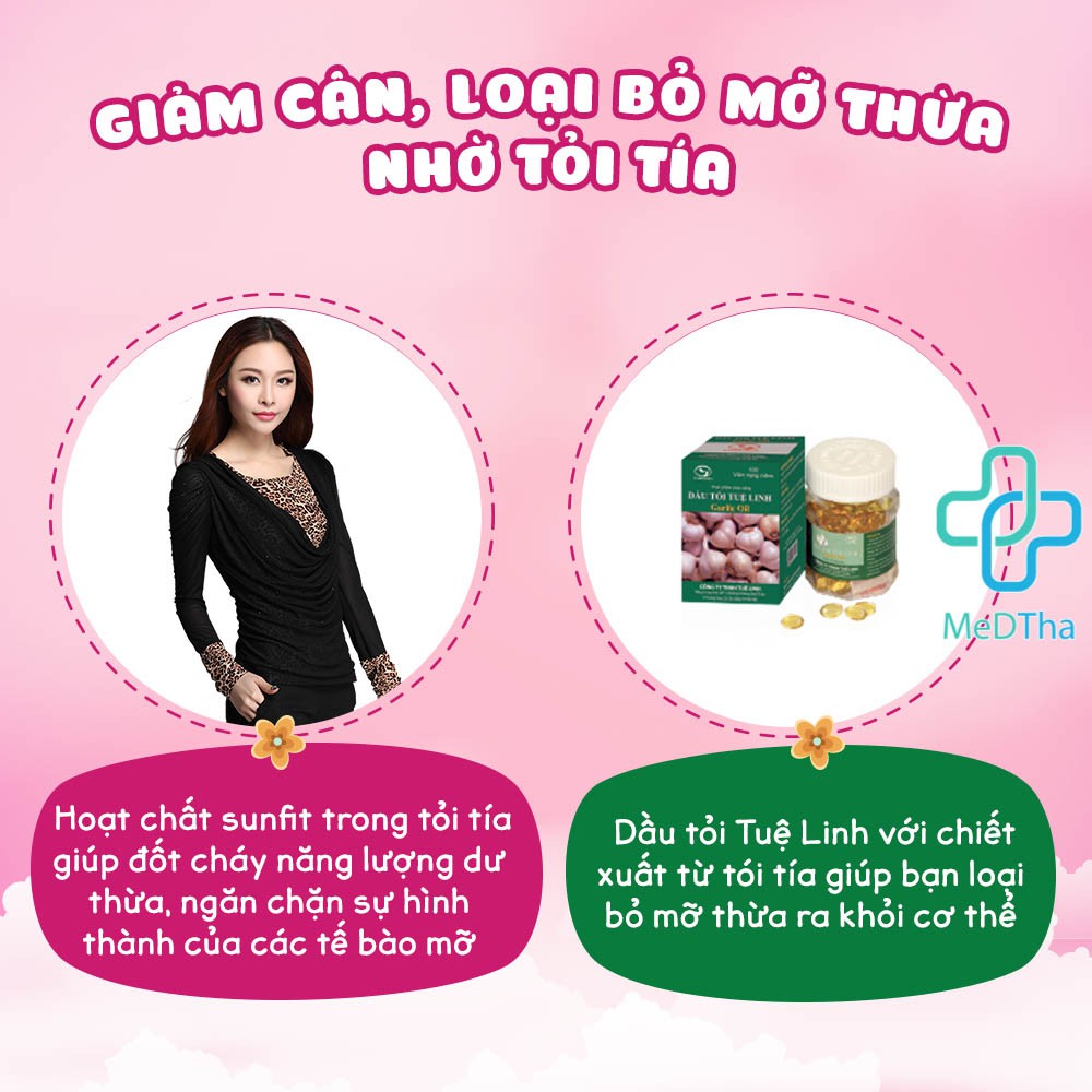 Dầu Tỏi Tuệ Linh  - Tăng Sức Đề Kháng, Phòng Bệnh Đường Hô Hấp, Giảm Mỡ Máu